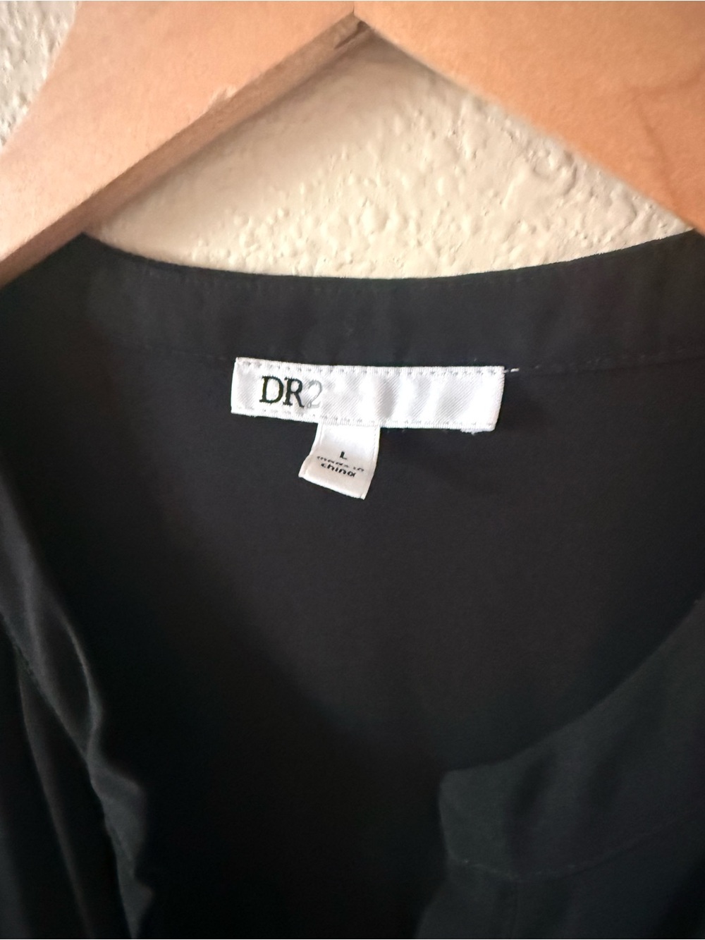 DR2 Black Button-Front Drawstring Romper Cover-Up - Picture 3 of 9